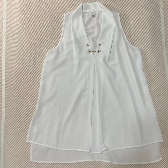 Spense Sleeveless Top Gold Chain Detail - Size M - Picture 3 of 11